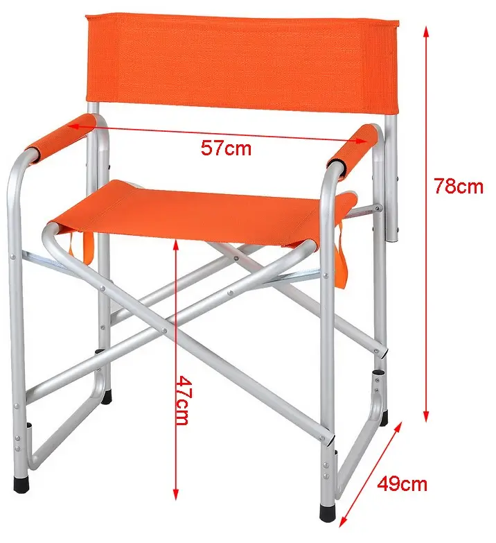 Leichte und schwere Aluminium-Oxford-Stoff-Klapp-Strands tühle im Freien Camping Custom Print Chair Director Chairs