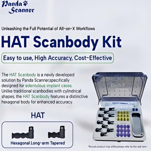 Kit de escaneo dental HAT de alta precisión, herramienta de escaneo de implantes Panda, compatible con escaneo intraoral Osstem Dentium, aleación de titanio - Product Image 1
