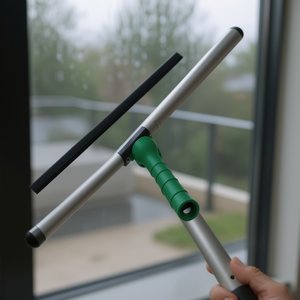 Rasqueta de aluminio con barra en T de 45 cm y mango giratorio para limpieza de ventanas - Product Image 3