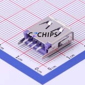 916-252A1173Y10210 USB Connector Through hole Component (THT) Connector Type-A USB 2.0 Female Through Hole - Product Image 2