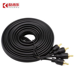 Câble RCA Kuerl 5M en Cuivre Sans Oxygène Mâle-Mâle pour Amplificateur Audio de Voiture, Gaine PVC, Blindage Tressé - Product Image 2