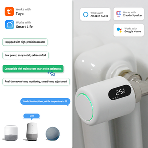 Valvola Termostatica <span class=keywords><strong>per</strong></span> Radiatore TRV Smart Tuya 2025 con Zigbee Nuovo Design Flessibile e Funzione di Risparmio Energetico - Product Image 3