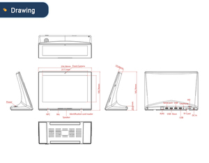 Tableta Tipo L de 10.1 Pulgadas RK3566/RK3576 Android 11/14 Descarga de Aplicaciones de <span class=keywords><strong>Play</strong></span> Store para Dispositivo de Comentarios de Clientes - Product Image 6