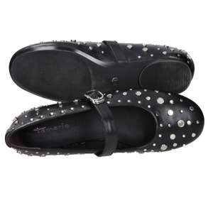 Ballerines pour femmes Tamaris noires taille 39 plates avec clous - Product Image 6