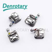 Supports dentaires orthodontiques auto-ligature mode fausses dents accolades acier inoxydable Roth MBT 022 fil Odontologia chaînes électriques