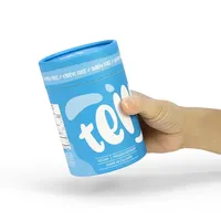 Tube en carton kraft de qualité alimentaire, forme ronde, pour emballage de café et de thé