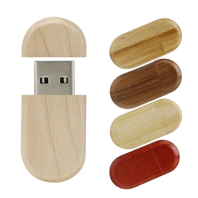 USB Flash Drive Wood Pendrive Factory Outlet Memory 16GB 32GB Pendrive 64GB 128GB USB 2.0 Devices with USB Interface