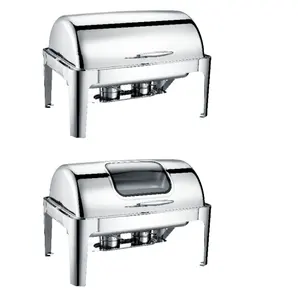 Guangzhou unique catering stainless steel chafer dish buffet ,9 Litre luxury buffet food warmers chef in dish