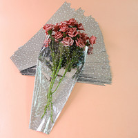 Sacs d'emballage de fleurs en plastique plaqué aluminium, produits spéciaux, pièces, sac à manches pour fleurs, sac en bpp étanche