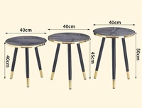Petite table à manger en bois, table d'appoint ronde pour salon, table basse moderne pour appartement, meubles et salon à domicile