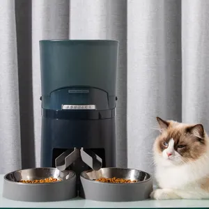 Amazon Dog Cat Food Auto Feed Equipment Electronic 2 en Nuo Toy Feeder Automatic Wifi Dispenser for App Smart Pet Feeder