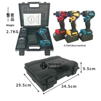 Ensemble de tournevis électrique sans balais 21V, outil sans fil au lithium-ion pour le travail du bois domestique, perçage et rénovation, outil électrique en gros