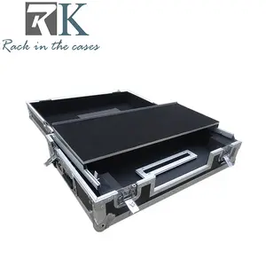 CASES FOR DJ MIDI Controller with and integrated slide out keyboard tray flight case