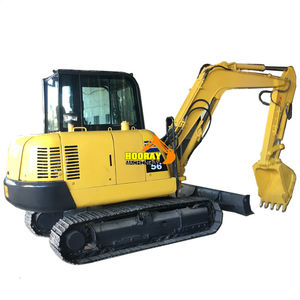 Mini-excavatrice sur chenilles Komatsu PC56-7 d'occasion avec moteur et boîte de vitesses à vendre en Chine - Product Image 1