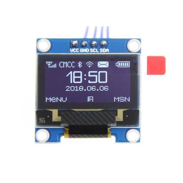 0.96inch 128x64 AMOLED Micro OLED Display with I2C Interface and PCB