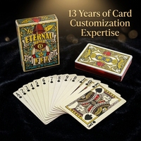 Fabrication professionnelle de cartes à jouer chinoises personnalisées en papier plastique 300 g/m², qualité casino, pour jeux de société