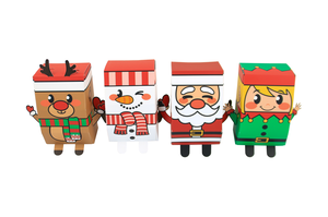 Cajas de papel para dulces de Navidad, bonitas cajas de papel para recuerdo de fiesta de Navidad, recipientes para galletas y Chocolate para diseños surtidos - Product Image 3