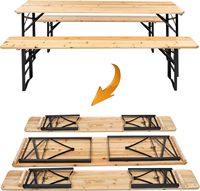 Tables pliantes de banquet et de mariage modernes pour hôtels et restaurants, vente en gros d'usine, bancs en bois pour utilisation dans les parcs
