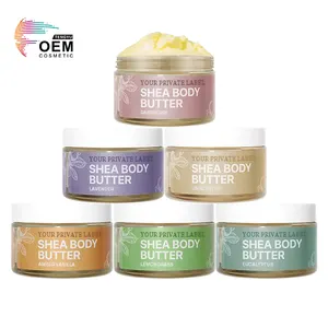 Custom Logo Ingredients Private Label Moisturizing Hydrating Natural Organic Body Butters For Dry Skin
