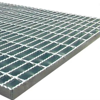 Grille en acier galvanisé anti-corrosion robuste, type léger ASTM, pour clôture, trottoir, passerelle, plateforme, marches d'escalier
