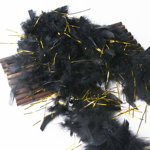 Lot de 2 m de boas en plumes de carnaval Mardi Gras – Accessoires décoratifs de haute qualité pour spectacles, mariages et fêtes à thème - Product Image 5