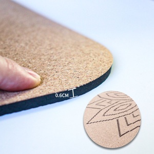 Oferta Especial Boshiho Tapete de Yoga de Corcho Natural con Impresión Personalizada, Tapete de Yoga de Corcho y TPE, Ecológico y Vegano para Mujeres - Product Image 2