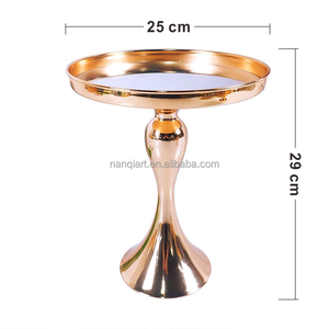 3-Tier 6-Piece Rose Gold kim loại bánh đứng Set khuyến mại Nguồn cung cấp bên tổ chức sự kiện bàn ăn trang trí nội thất kẹo khay tráng miệng đứng - Product Image 3