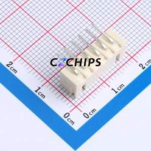 HCZZ0139-6 Wire-to-Board Pin Header Bent Lead Through Hole,P=2.54mm Connector 1x6P 2.5mm Right Angle Insert XH - Product Image 2