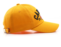 Topi Olahraga Klasik Multiwarna CANADA, Topi Katun Model Dad Cap Polos, Topi Baseball 6 Panel Bordir Logo Kustom Pria