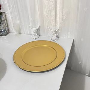 Assiette à fruits irrégulière haut de gamme, peinte à la main, style rétro, or brillant, pour banquets de mariage, tendance <span class=keywords><strong>2022</strong></span> - Product Image 3