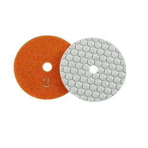 Chinesischer Fabrikpreis Hochwertige 4'' 100mm Trockene Diamant-Schleifpads Flexible Polierpads für Granit Marmor Stein - Product Image 5