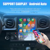 Lecteur multimédia vidéo GPS Android Auto 12,1 pouces avec écran tactile, Carplay sans fil, autoradio Tacoma, garantie mondiale d'un an