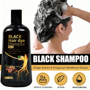 Shampoo Gel 3 in 1 per Capelli Neri, Nutriente e Idratante per Capelli Grigi, <span class=keywords><strong>Unisex</strong></span> - Product Image 3