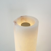 Lampe murale artisanale personnalisée en laiton nordique et albâtre espagnol, luminaire moderne et créatif pour salon, chambre à coucher, chevet, couloir