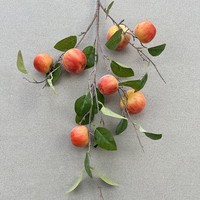 Kunstmatige appelboomtak realistische rode appels nep fruit steel schuim fruit vaas decoratie voor restaurant hotel café QYYN-1028