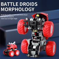 Véhicule militaire de style char, jouet durable à friction, transformable par collision, véhicule tout-terrain pour enfants, jeu en extérieur