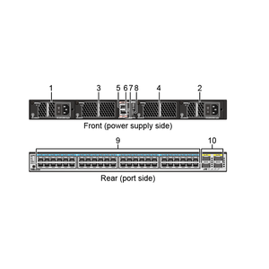 CE6850-48T4Q-EI 02355265 02350EXS Switch de Centro de Datos de 48 Puertos 10GE RJ45, 4 Puertos 40GE QSFP+ - Product Image 4