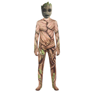 Costume de cosplay pour enfants Gardiens de la Galaxie Groot, combinaison Tree Man pour Halloween, garçons - Product Image 2