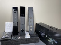 Serrure intelligente à empreintes digitales entièrement automatique, contrôle par application Tuya, reconnaissance faciale, accès par carte pour portes en aluminium, acier inoxydable, laiton