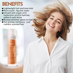 <span class=keywords><strong>Spray</strong></span> Capillaire Démêlant et Protecteur Thermique à l'Huile d'Argan, Effet Soie, Marque Privée, Vente en Gros OEM/ODM pour Perruques et Soins Capillaires - Product Image 4