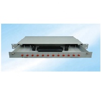 TRISTAR TRISTAR Rak Distribusi ODF 19-Inci untuk Pemasangan di Rak, 48 Port Panel Patch Fiber Optik + Pigtails SC FC LC UPC APC FTTH
