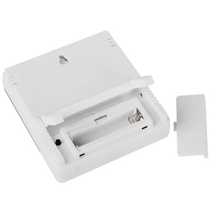 LCD electrónico <span class=keywords><strong>Digital</strong></span> <span class=keywords><strong>temperatura</strong></span> <span class=keywords><strong>humedad</strong></span> <span class=keywords><strong>medidor</strong></span> termómetro higrómetro Interior Exterior Monitor meteorológico estación con reloj - Product Image 3