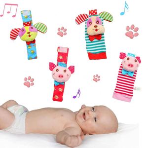Jouets hochets pour bébés de 0 à 12 mois : chaussettes animaux, hochets de poignet, chaussettes de pied pour bébé, hochets de poignet insectes, chaussettes pour tout-petits, jouets sucettes - Product Image 3