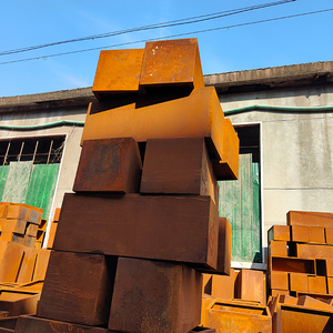 Pots <span class=keywords><strong>à</strong></span> fleurs rectangulaires rouillés, jardinières résistantes aux intempéries, pots <span class=keywords><strong>à</strong></span> plantes en acier corten - Product Image 6