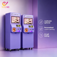 Machine distributrice d'impression d'ongles 3D en temps réel avec reconnaissance IA pour l'impression DIY de photos, de textes et de motifs