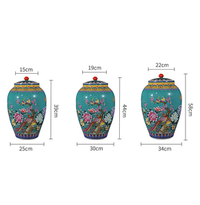 Jingdezhen High Quality Antique Chinese Green Ceramic Ginger Jar <strong>Vase</strong> Customized Home Decors Art Deco Style <strong>Floor</strong> <strong>Vase</strong> - Product Image 6