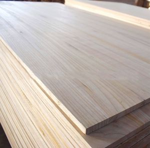 저렴한 가격 천연 목재 색상 폴로니아 접착 솔리드 우드 보드 - Product Image 3