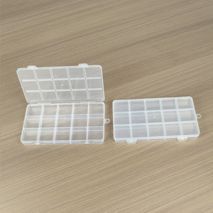 Transparent Plastic Storage Box 15 Compartment Rectangular Desktop Organizer For Beads Jewelry Parts Fishing Gear - Product Image 4