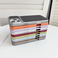 Étui de téléphone en cuir PU grain litchi doux au toucher pour iPhone 12 13 14 15 16 17 Pro Max Coque de protection Vente en gros Usine
