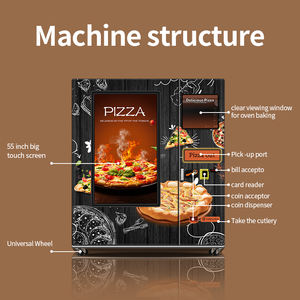 セルフサービスピザ自動販売機55インチタッチスクリーン自動80-140s高速加熱9/12インチピザ高速配信 - Product Image 3
